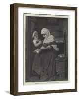 Reading to the Convalescent-Hermann Kaulbach-Framed Giclee Print