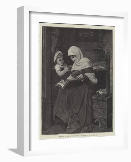 Reading to the Convalescent-Hermann Kaulbach-Framed Giclee Print