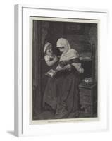 Reading to the Convalescent-Hermann Kaulbach-Framed Giclee Print