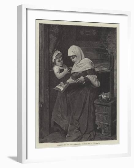 Reading to the Convalescent-Hermann Kaulbach-Framed Giclee Print