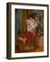 Reading Woman, circa 1900-Pierre-Auguste Renoir-Framed Premium Giclee Print