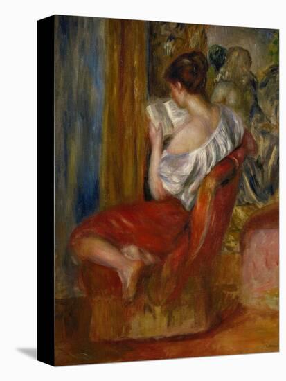 Reading Woman, circa 1900-Pierre-Auguste Renoir-Stretched Canvas