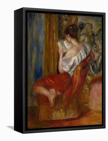 Reading Woman, circa 1900-Pierre-Auguste Renoir-Framed Stretched Canvas