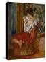 Reading Woman, circa 1900-Pierre-Auguste Renoir-Stretched Canvas