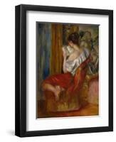 Reading Woman, circa 1900-Pierre-Auguste Renoir-Framed Giclee Print