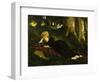 Reading Woman in Forest , 1875-Gyula Benczur-Framed Giclee Print