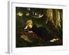 Reading Woman in Forest , 1875-Gyula Benczur-Framed Giclee Print