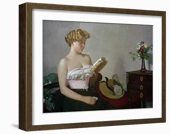 Reading Woman-Félix Vallotton-Framed Giclee Print