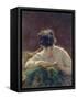 Reading Woman-Nathan Theodore Fielding-Framed Stretched Canvas