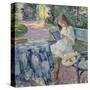 Reading-Henri Lebasque-Stretched Canvas