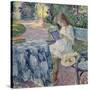 Reading-Henri Lebasque-Stretched Canvas