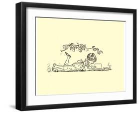 Reading-H.m. Brock-Framed Art Print