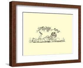 Reading-H.m. Brock-Framed Art Print