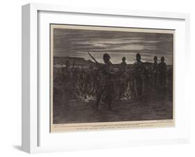 Ready for Another Day's Fighting, Dawn in the Trenches at Mafeking-Charles Edwin Fripp-Framed Giclee Print