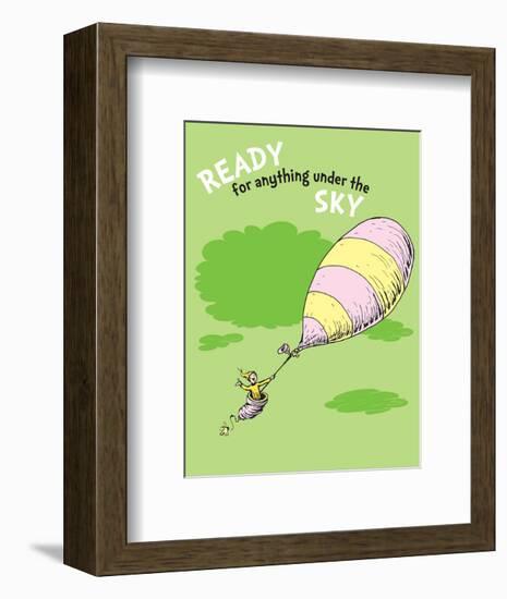 Ready for Anything (green)-Theodor (Dr. Seuss) Geisel-Framed Art Print