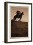 Ready for the Charge - Apsaroke, 1908 (Photogravure)-Edward Sheriff Curtis-Framed Giclee Print