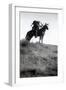 Ready for the Charge (B/W Photo)-Edward Sheriff Curtis-Framed Giclee Print