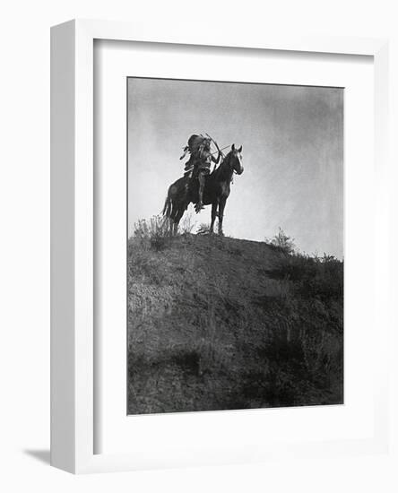 Ready for the Charge-Edward S^ Curtis-Framed Art Print