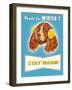 Ready for Winter  Stay Warm Dog-null-Framed Art Print