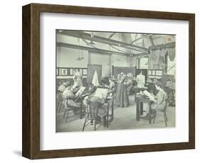 Ready Made Clothing Class, Shoreditch Technical Institute, London, 1907-null-Framed Photographic Print