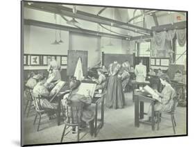 Ready Made Clothing Class, Shoreditch Technical Institute, London, 1907-null-Mounted Photographic Print