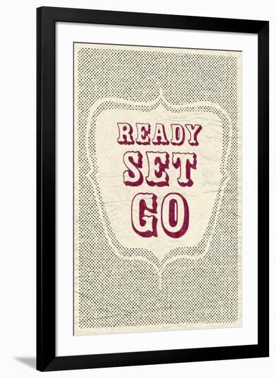 Ready Set Go-null-Framed Art Print