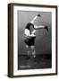 Ready to Drop: Russian Wrestlers-null-Framed Art Print
