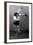 Ready to Drop: Russian Wrestlers-null-Framed Art Print