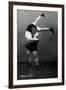 Ready to Drop: Russian Wrestlers-null-Framed Art Print