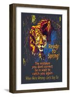 Ready to Spring!-Willard Frederic Elmes-Framed Art Print