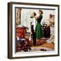 "Readying for First Date," October 16, 1948-George Hughes-Framed Giclee Print