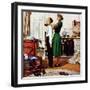 "Readying for First Date," October 16, 1948-George Hughes-Framed Giclee Print