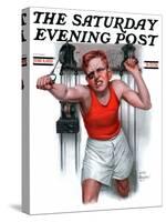 "Readying for Rematch," Saturday Evening Post Cover, June 9, 1923-Leslie Thrasher-Stretched Canvas