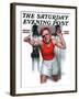 "Readying for Rematch," Saturday Evening Post Cover, June 9, 1923-Leslie Thrasher-Framed Giclee Print