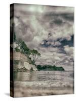 Readymoney Cove with Swimmer-Tim Kahane-Stretched Canvas