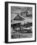 Reagor Motlow and Jess Motlow, Present Owners of Jack Daniels Distillery, Looking over Corn-Ed Clark-Framed Photographic Print