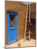 Real Adobe, Taos Pueblo, New Mexico-George Oze-Mounted Photographic Print