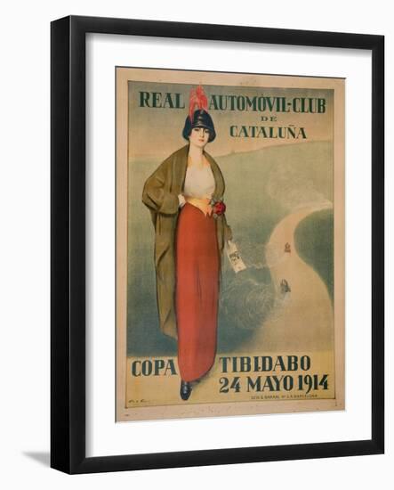 Real Automóvil Club De Cataluña-Ramon Casas-Framed Giclee Print