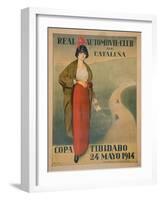 Real Automóvil Club De Cataluña-Ramon Casas-Framed Giclee Print