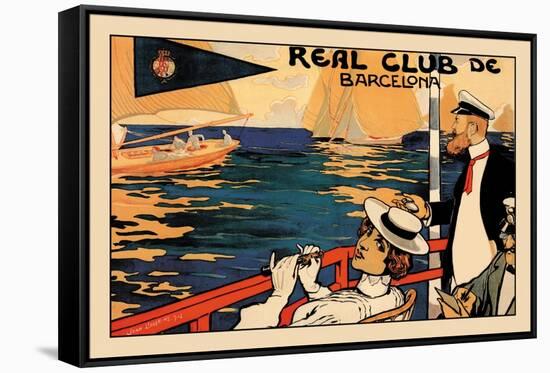 Real Club de Barcelona-H.m. Lawrence-Framed Stretched Canvas