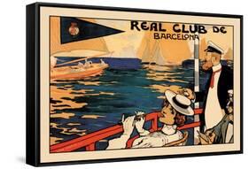 Real Club de Barcelona-H.m. Lawrence-Framed Stretched Canvas