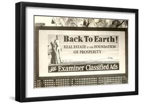 Real Estate Billboard-null-Framed Art Print