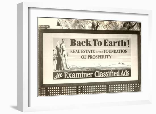 Real Estate Billboard-null-Framed Art Print