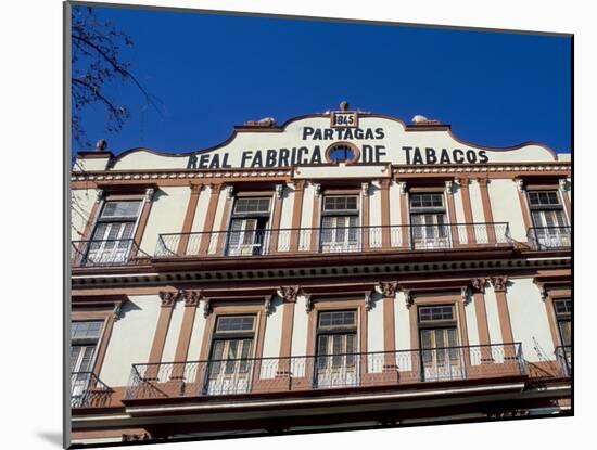 Real Fabrica De Tabacos Partagas, Cuba's Best Cigar Factory, Havana, Cuba-R H Productions-Mounted Photographic Print