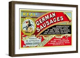 Real German Sausages-null-Framed Art Print