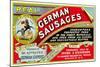 Real German Sausages-null-Mounted Art Print