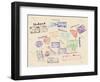 Real Visa Stamps From 9 Countries-yunna-Framed Art Print