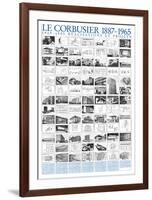 Realisations et Projets, 1905-1985-Le Corbusier-Framed Art Print