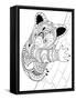 Realistic Wildlife 28-Drawpaint Illustration-Framed Stretched Canvas
