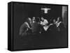 Realtor Brothers Frank Mackle and Elliott Mackle Playing Poker-null-Framed Stretched Canvas